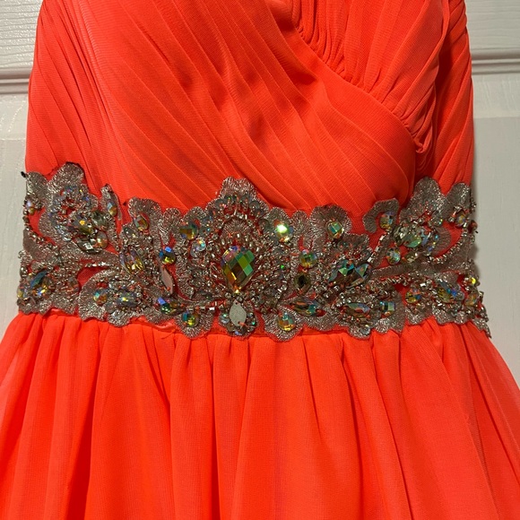 My Michelle Pink/Peach Mini Grad Dress - Picture 4 of 9
